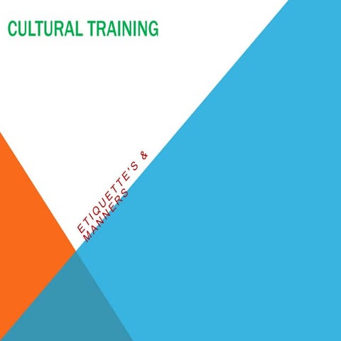 Workplace Etiquette and Manners