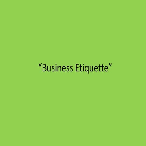 Business Etiquette Slides.ppt