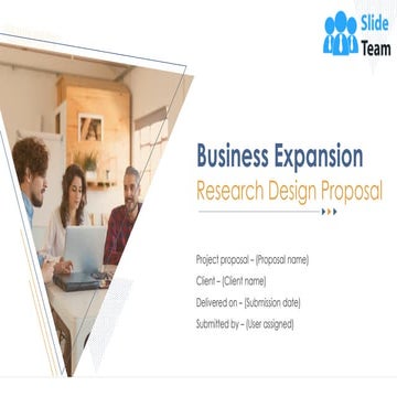 Business Expansion Research Design Proposal PowerPoint Presentation Slides