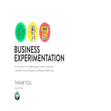 Business experimentation