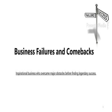 Business failures and comebacks