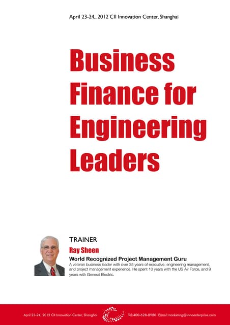 Business Finance For Engineering Leaders