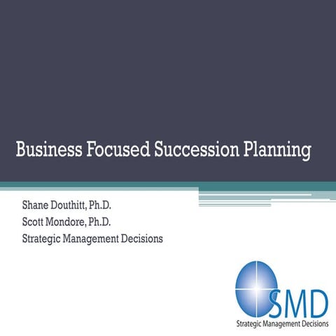 SMD Business-Focused Succession Planning