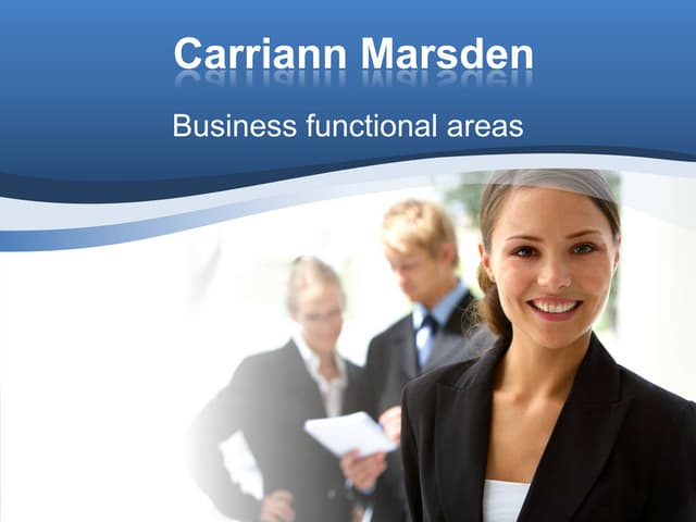 Business Functional Areas Powerpoint !