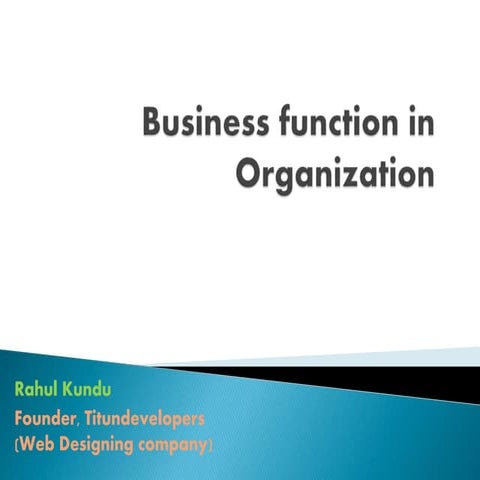 Business function in organization | PPTX | Business Accounting ...