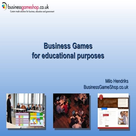 Edumundo Business Games & Management Simulations | PPTX