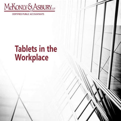 Tablets in the Workplace