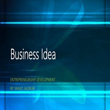 Business idea