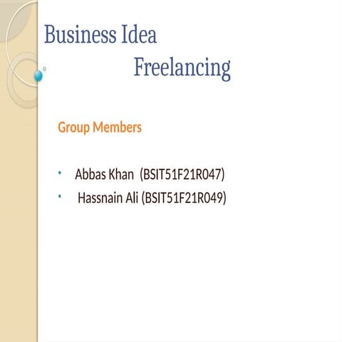 Freelancing as a Business Idea for students.pptx