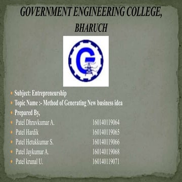 Business idea generation method