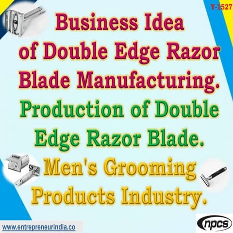 Business idea of double edge razor blade manufacturing