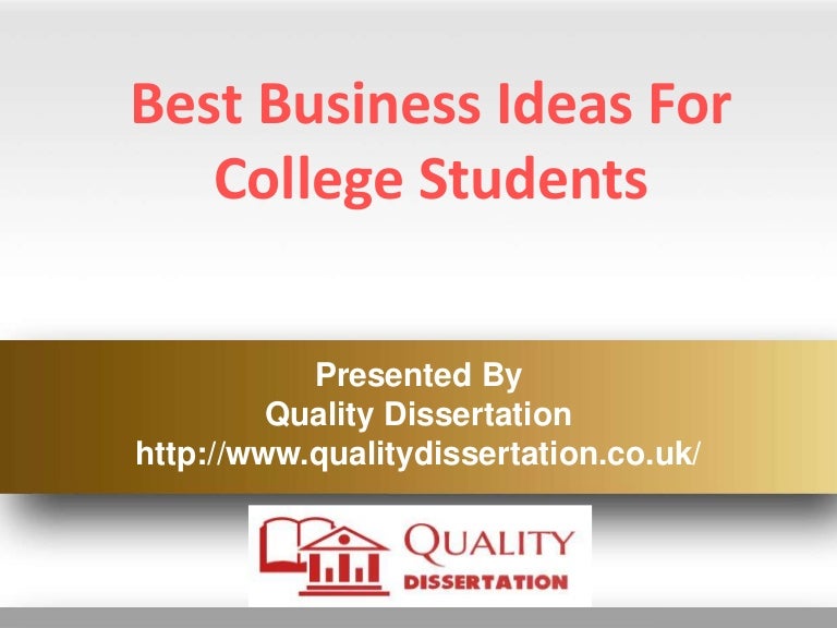 Best Business Ideas For College Students