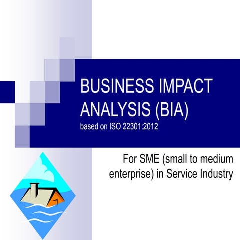 Business impact.analysis based on ISO 22301