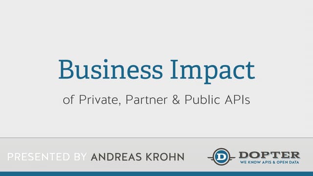 Business Impact of Private, Partner...