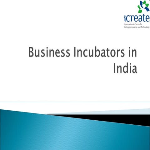 Business incubators in india
