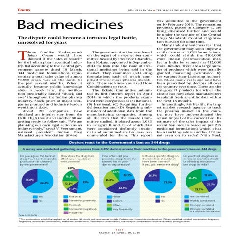 FDC Ban - What's Right and What's Wrong?