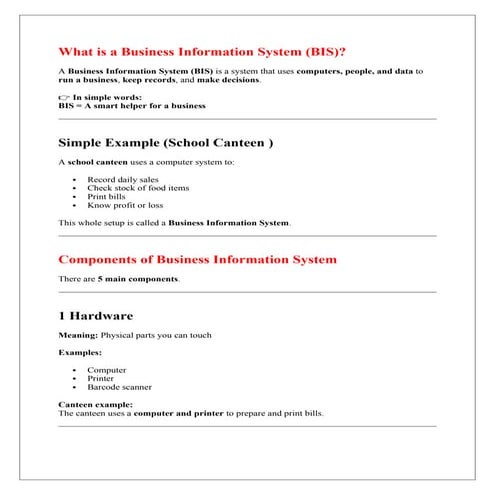 Comprehensive Guide to Business Information Systems and Their ...