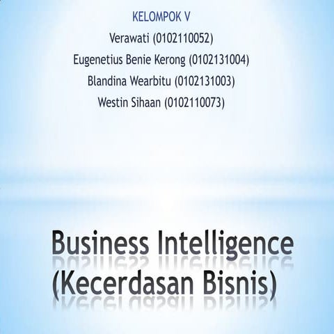 Business intelligence