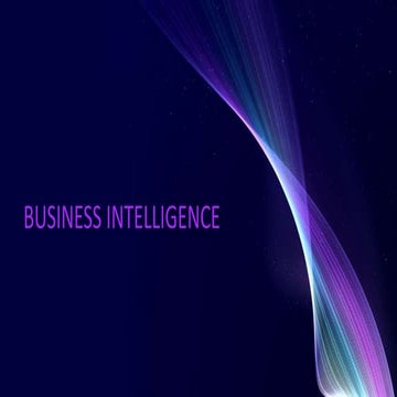 Business intelligence