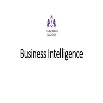 Business intelligence