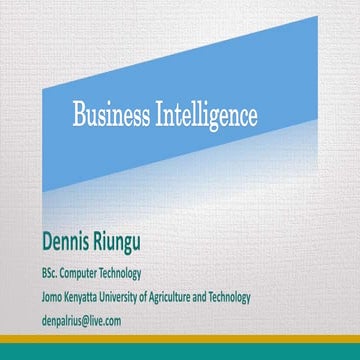 Business Intelligence - What is it?