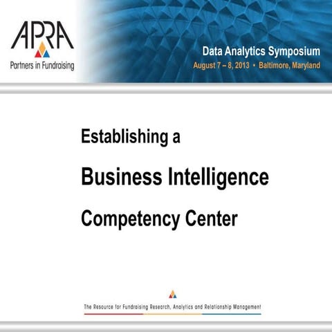 Creating a Business Intelligence Competency Center
