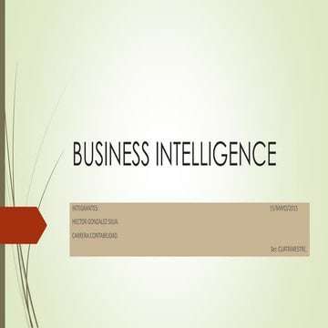 Business intelligence diapositivas