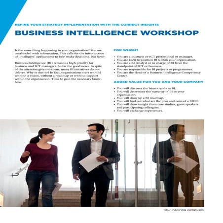Brochure Business intelligence workshop