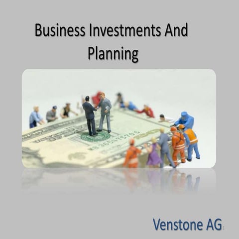 Business Investments and  Planning - Venstone AG