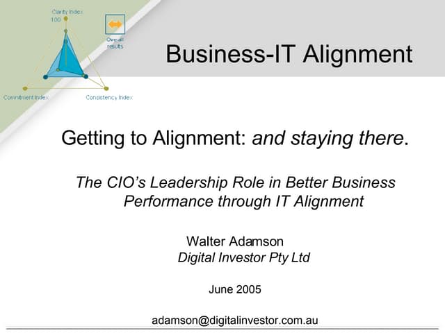 Business-IT Alignment