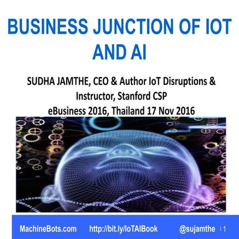 Business junction of IoT and AI ebusiness 2016 thailand 17 nov 2016
