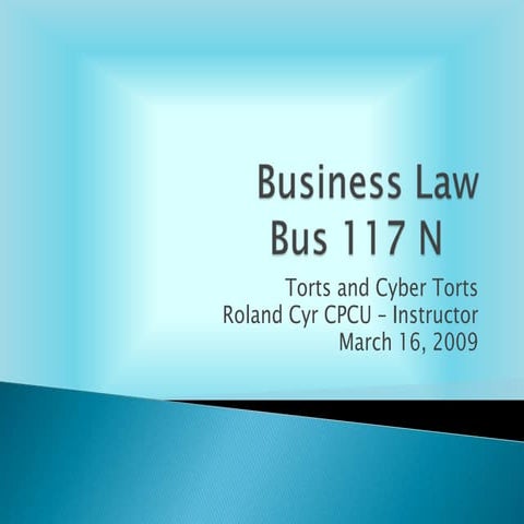 Business Law Chapter 4