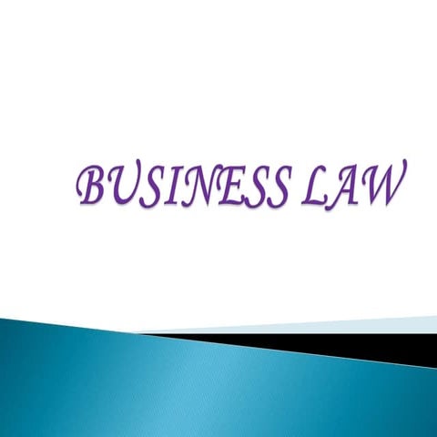 Business law ppt