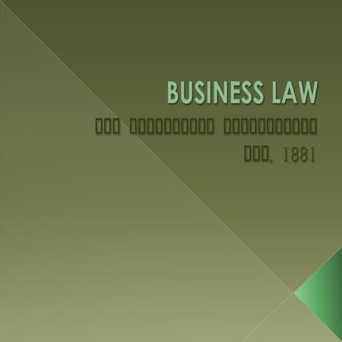 the negotiable instruments act