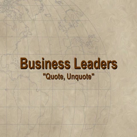 Business Leaders