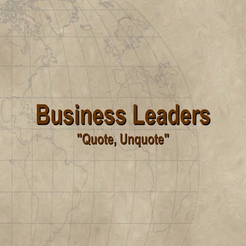 Business Leaders