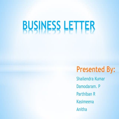 Business letter