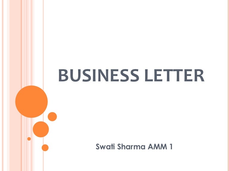 business letter