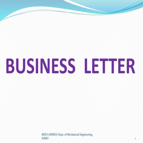 Business letter