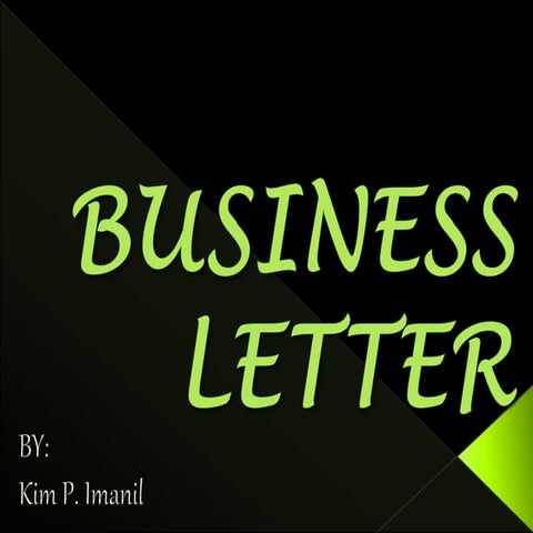 Business Letters: Definition and Purpose