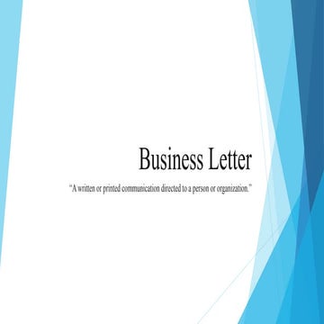 Business letter