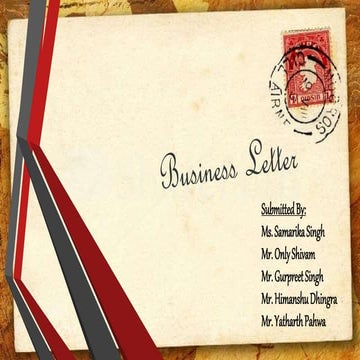 Business letter and memo writing presentation