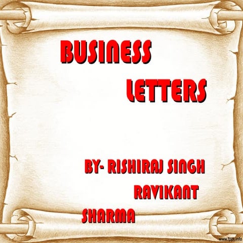Business letters
