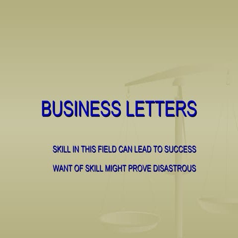 Business letters