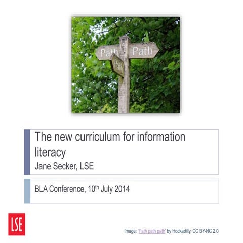 The New Curriculum for Information Literacy: Business Librarians Association ...