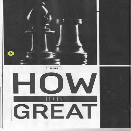 Art of Performance article in Business Life