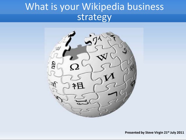 Business Link Talk   Gloucestershire    Cricket Club What Is Your Wikipedia Business Strategy