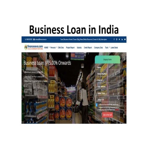 Business Loan in India