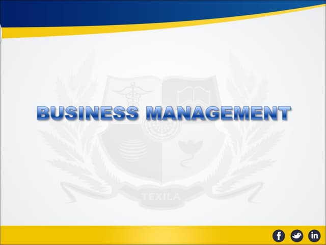 Business managament