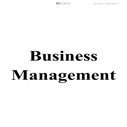 Business Management Study unit 1 – The Business World & Business ...